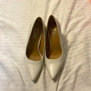 Never been used white pumps